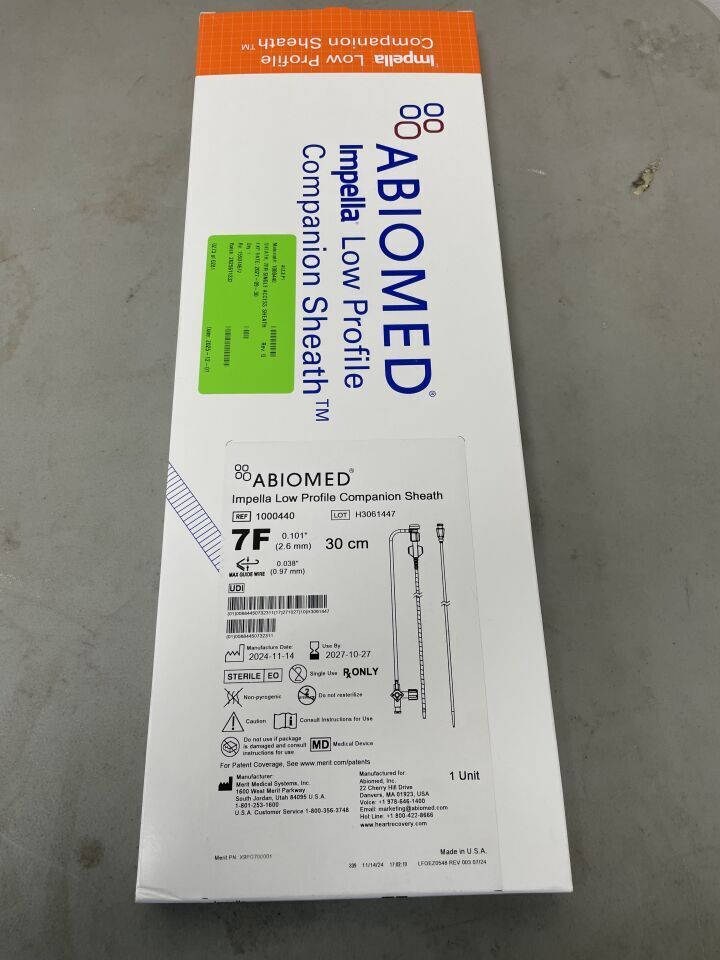 1000440 - ABIOMED - Impella Low Profile Companion Sheath - 7Fr x 30cm, (BX/1)