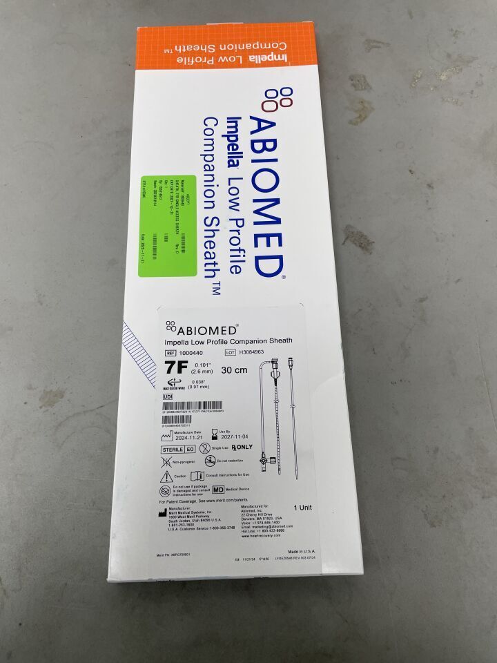 1000440 - ABIOMED - Impella Low Profile Companion Sheath - 7Fr x 30cm, (BX/1)