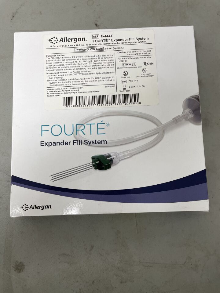 F-4444 - ALLERGAN - Natrelle Fourte Expander Fill System, 21G x 1.7 in. Needle Length, (BX/1)