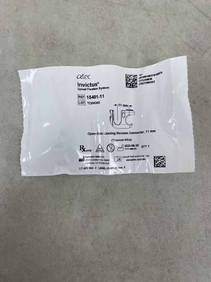 15401-11 - ATEC SPINE - Invictus Open-Side Loading Revision Connector, 11mm, (EA)