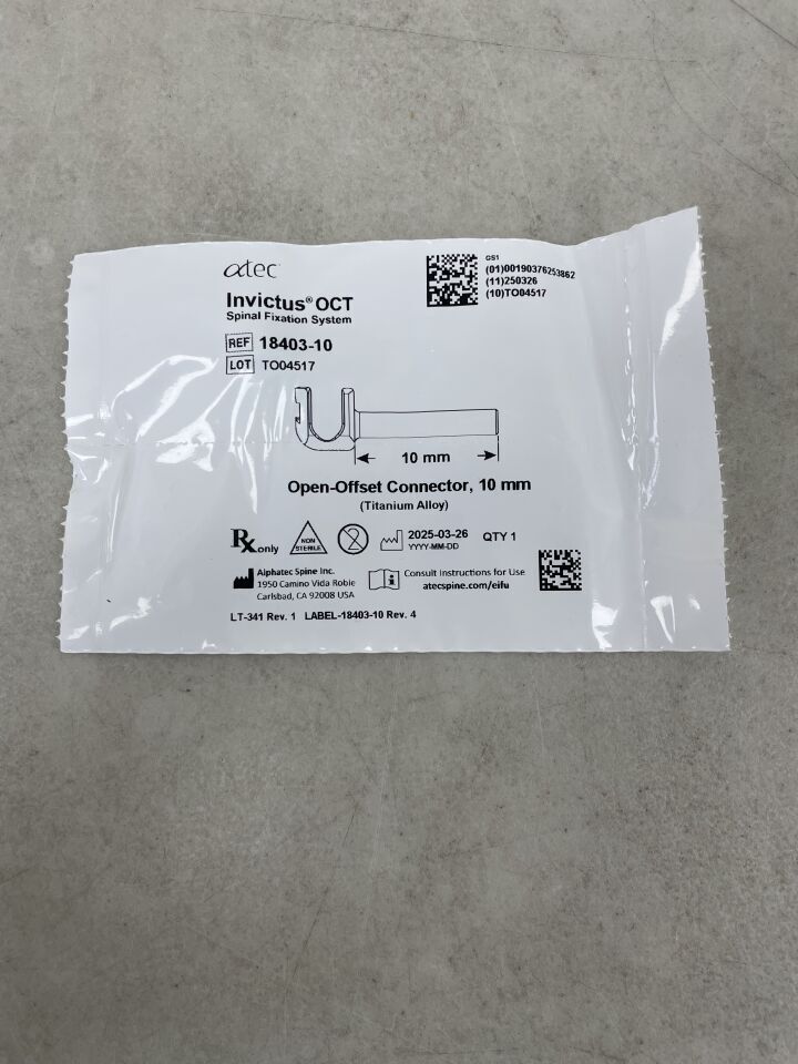 18403-10 - ATEC SPINE - Invictus Open-Offset Connector, 10mm, (EA)