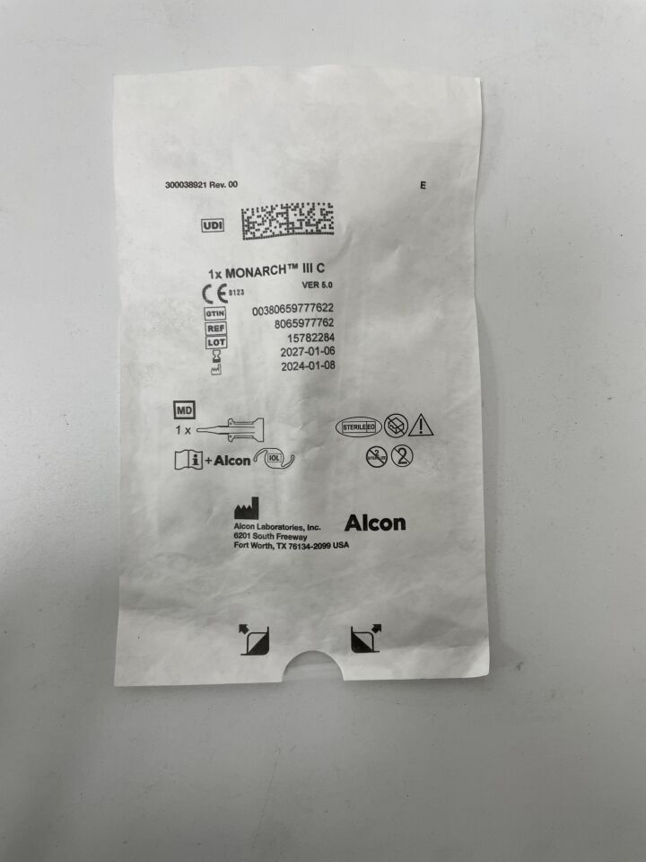 8065977762 - ALCON - Monarch III IOL Delivery System "C" Cartridges, (EA)
