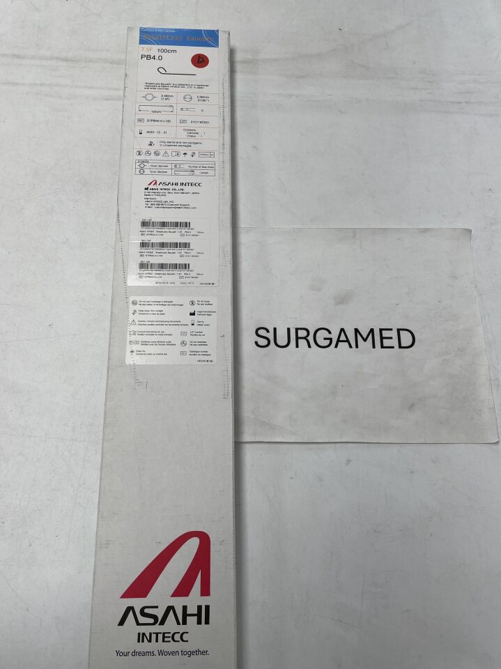 G7PB40-0-L100 - ASAHI - Eaucath 7.5F Sheathless Guiding Catheter 100cm, PB4.0 (L), (BX/1)