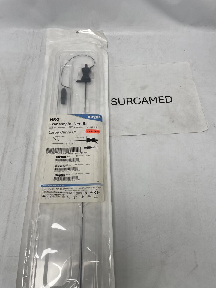 NRG-E-HF-71-C1 - BAYLIS MEDICAL - NRG Transseptal Needle - Large Curve C1 - 18Ga x 21Ga x 71cm (L), (EA)