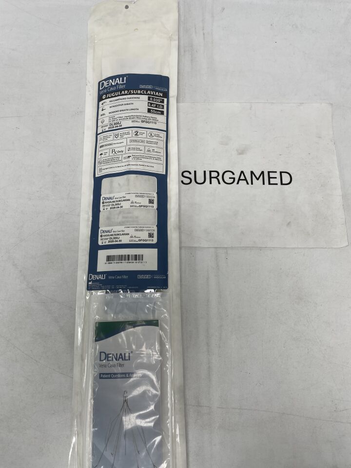 DL900J - BARD - Denali Vena Cava Filter - Jugular/Subclavian - 8.4Fr x 55cm x .035" (L), (EA)