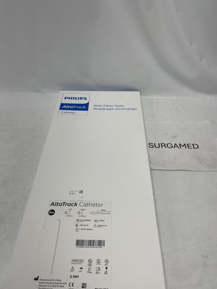 ATC55080BRN - PHILIPS - AltaTrack Catheter w/Fiber Optic RealShape 5.5F x 80cm Berenstein (L), (BX/1)