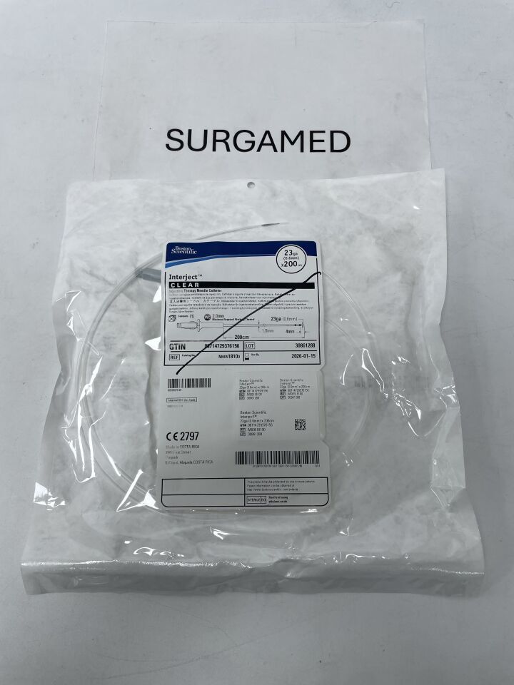 1810 - BOSTON SCIENTIFIC - Interject Injection Therapy Needle Catheter - CLEAR - 23Ga x 200cm, ()