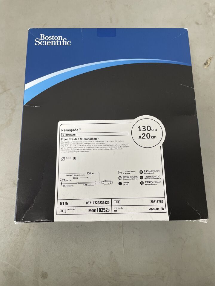 18252 - BOSTON SCIENTIFIC - Renegade Fiber Braided Microcatheter - Straight - 130cm x 20cm, (EA)
