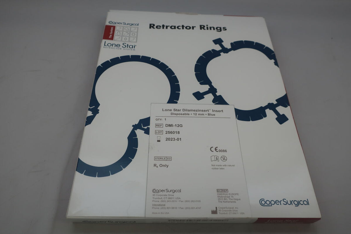DMI-12G - COOPER SURGICAL - Lone Star Dilamezinsert Insert, 12mm, Blue, (EA)