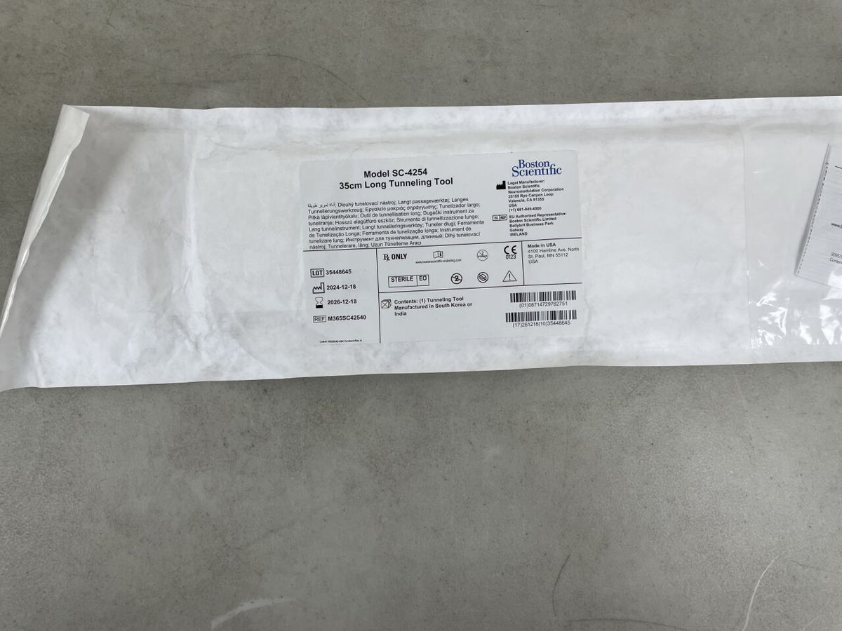 SC-4254 - BOSTON SCIENTIFIC - Neuromodulation Tunneling Tube, Long, 35cm | Full catalog ref: M365SC42540 | Short ref: SC-4254, (EA)