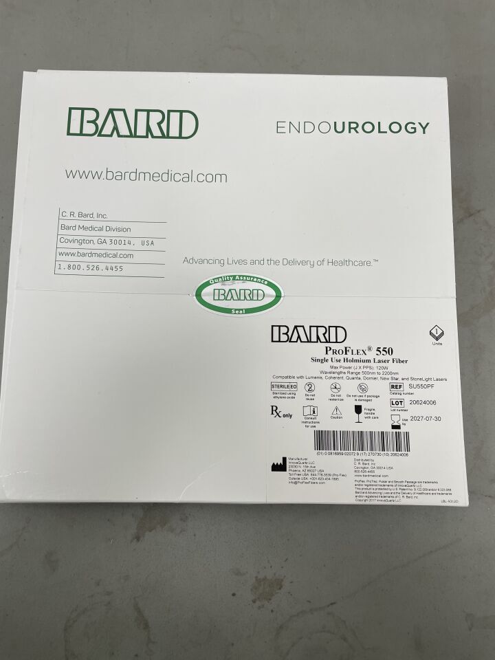 SU550PF - BARD - ProFlex Single-Use Laser Lithotripsy Fiber 550u, (BX/1)
