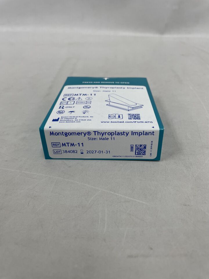 MTM-11 - BOSTON MEDICAL - Montgomery Thyroplasty Implant, Male 11, (BX/1)