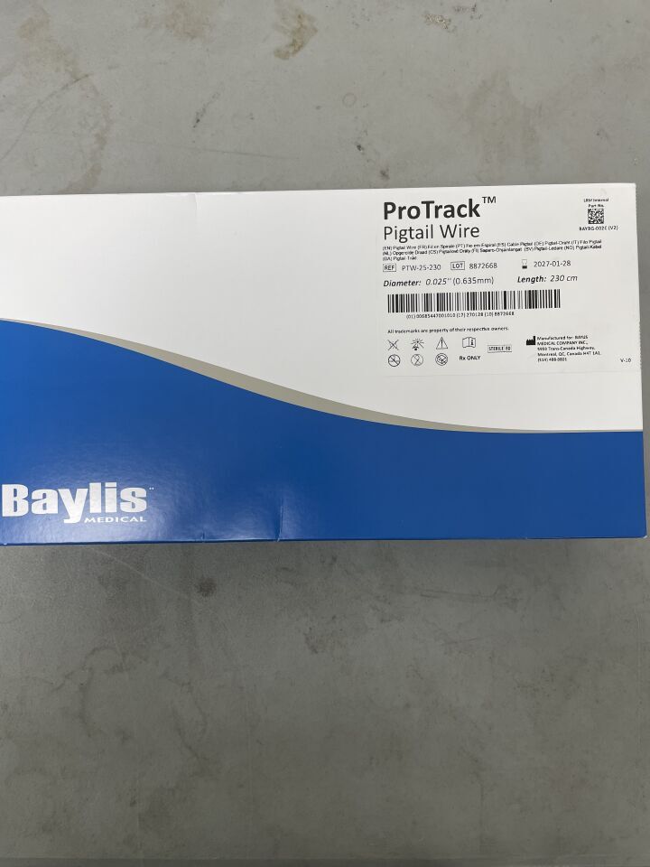 PTW-25-230 - BAYLIS MEDICAL - ProTrack Pigtail Wire, (BX/1)