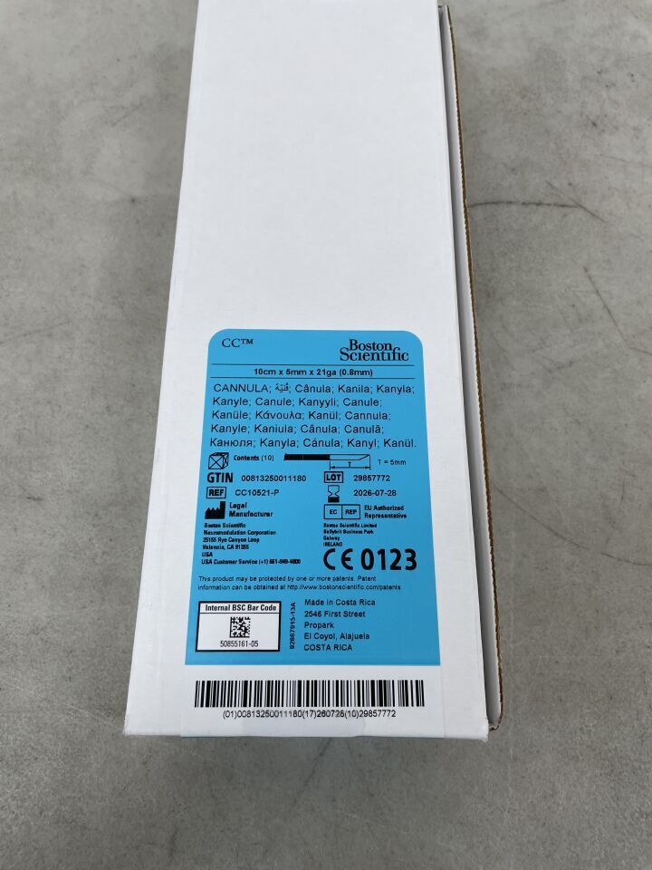 CC10521-P - BOSTON SCIENTIFIC - CC Cannula, 10cmx 5mm x 21G, (BX/10)