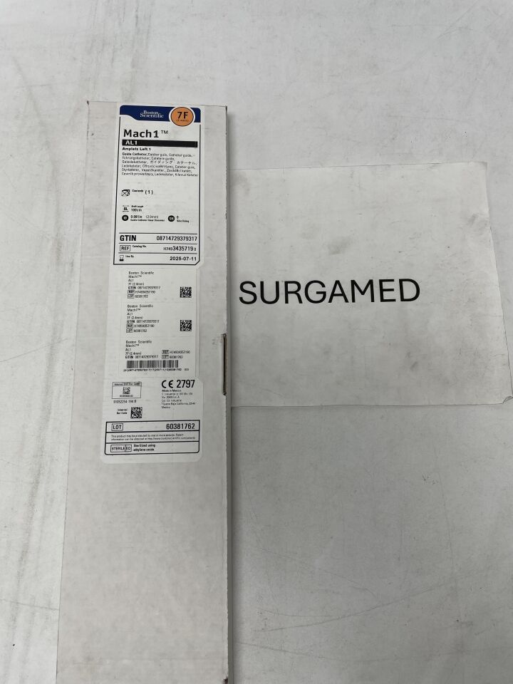 3435719 - BOSTON SCIENTIFIC - Mach 1 Guide Catheter AL1 - 7Fr x.081" x 100cm (L), (BX/1)