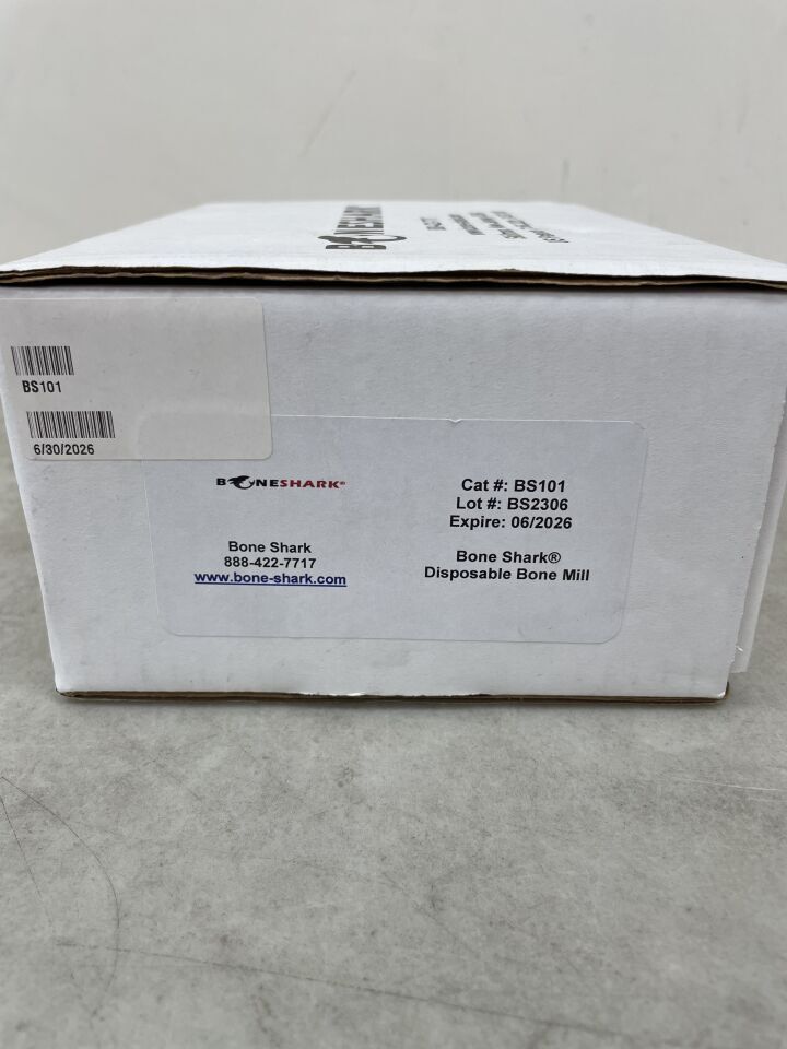 BS101 - BONE SHARK - Disposable Bone Mill, (BX/1)