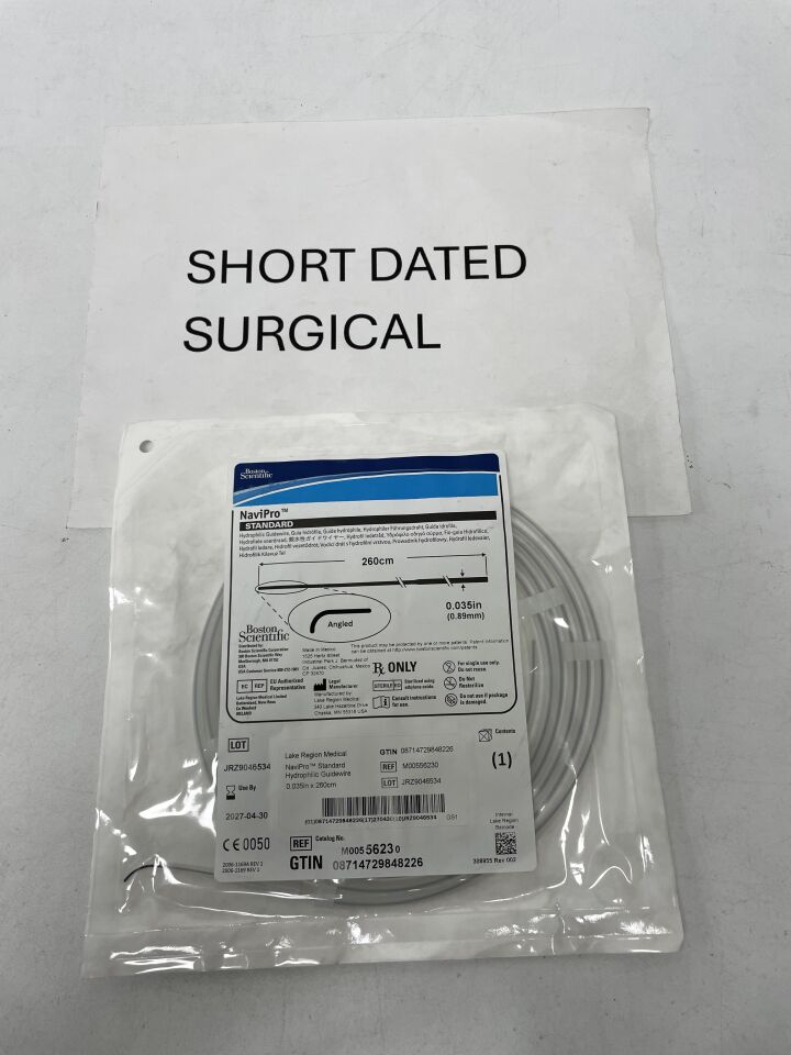 5623 - BOSTON SCIENTIFIC - NaviPro Hydrophilic Guidewire - Standard, Angled - .035" x 260cm, (EA)