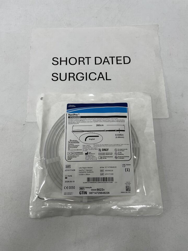 5623 - BOSTON SCIENTIFIC - NaviPro Hydrophilic Guidewire - Standard, Angled - .035" x 260cm, (EA)