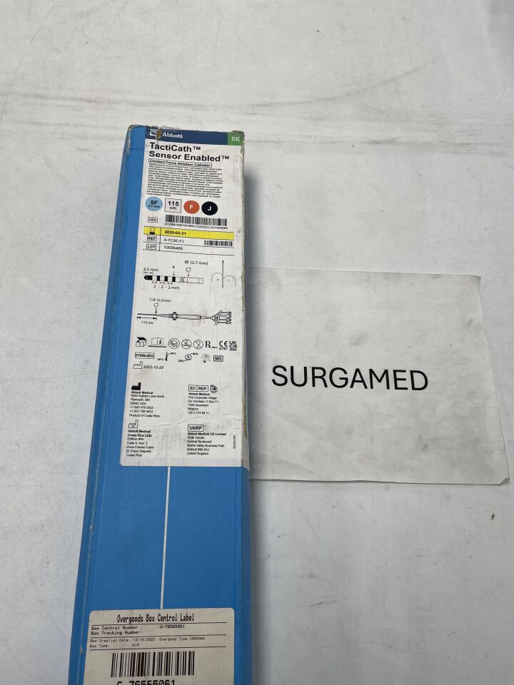 A-TCSE-FJ - ABBOTT - TactiCath Sensor Enabled Contact Force Ablation Catheter - 2-2-2mm - F-J Curve - 8Fr x 115cm (L), (BX/1)