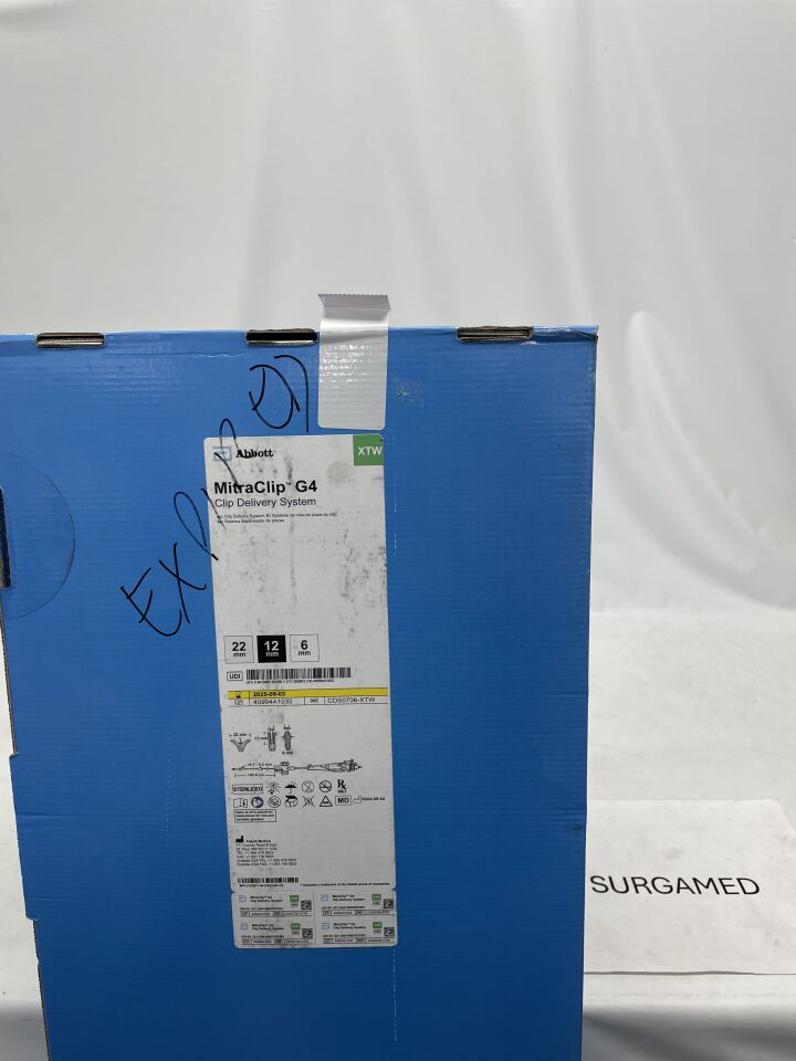 CDS0706-XTW - ABBOTT - MitraClip G4 Clip Delivery System - 22mm x 12mm x 6mm (L), (BX/1)