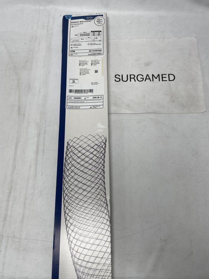 1204416407 - BOSTON SCIENTIFIC - VENOUS WALLSTENT Self-Expanding Stent - 16mm x 40mm x 75cm (L), (BX/1)