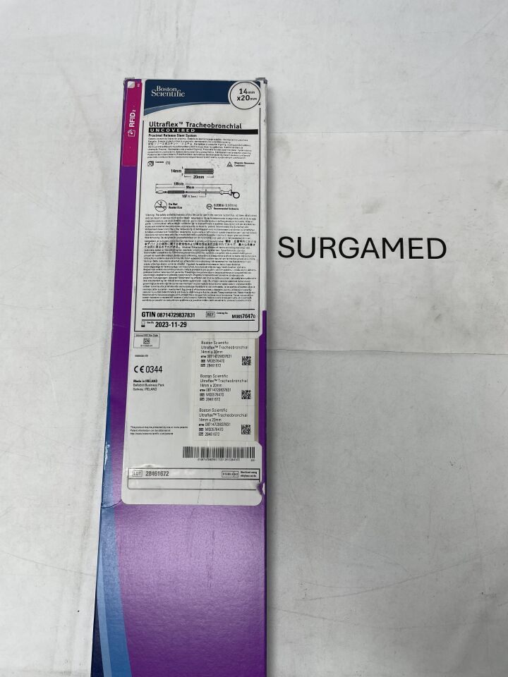 7647 - BOSTON SCIENTIFIC - Ultraflex Tracheobronchial Uncovered Proximal Release Stent System - 14mm x 20mm (L), ()