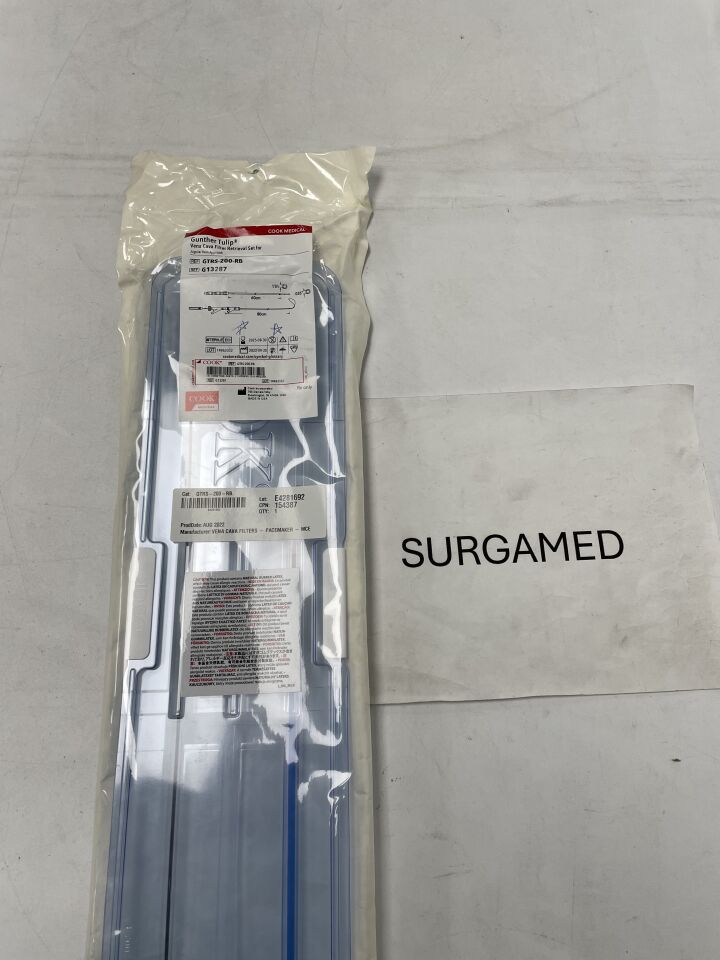 G13287 - COOK - Gunther Tulip Vena Cava Filter Retrieval Set - Jugular Approach - 11Fr x 60cm (L), (EA)