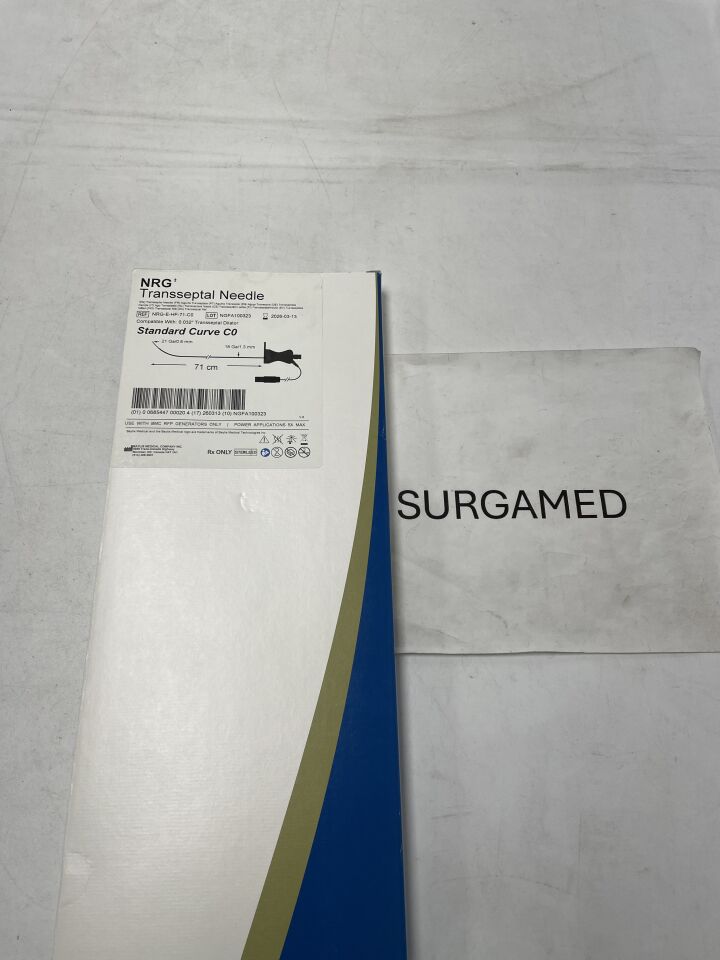 NRG-E-HF-71-C0 - BAYLIS MEDICAL - NRG Transseptal Needle - Large Curve C1 - 18Ga x 21Ga x 71cm (L), (BX/1)