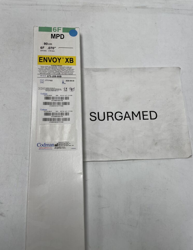 670-258-90B - CODMAN - ENVOY XB Guiding Catheter - MPD - 6Fr x .070" x 90cm (L), (BX/1)
