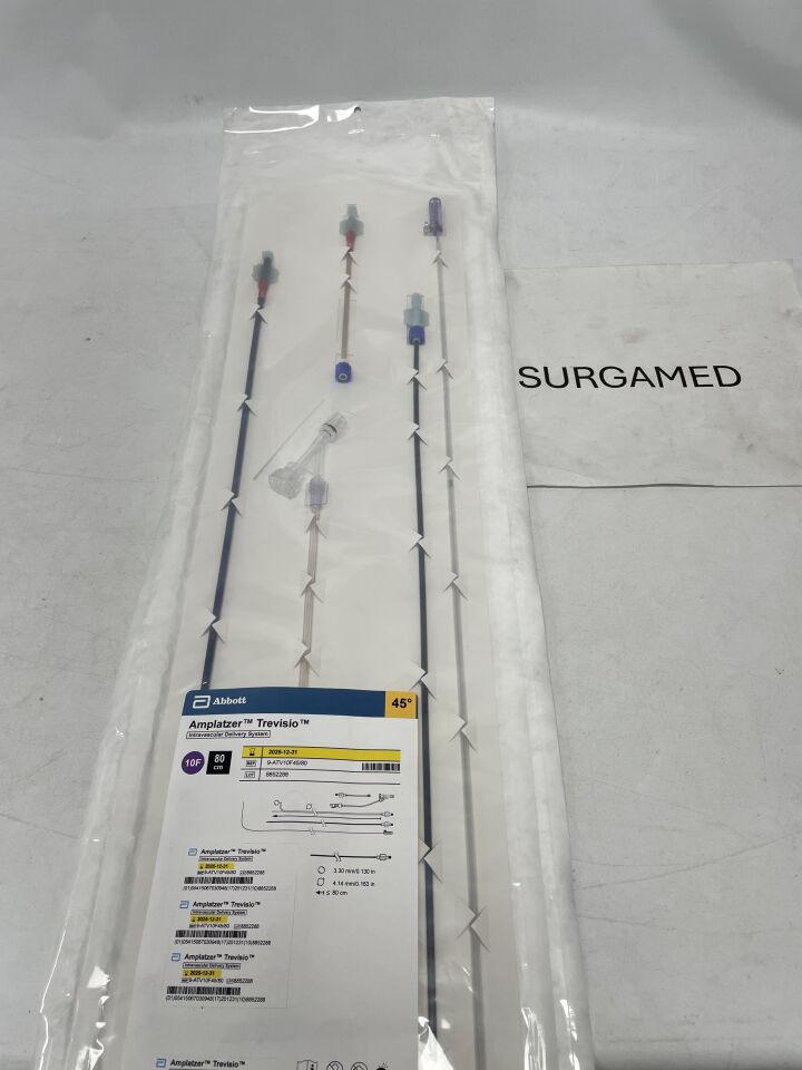 9-ATV10F45/80 - ABBOTT - AMPLATZER Trevisio Intravascular Delivery System - 10Fr x 80cm x 45Degree (L), (EA)