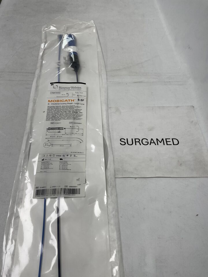 D140011 - BIOSENSE WEBSTER - MOBICATH Bi-Directional Guiding Sheath - Large Curve - 8.5Fr x 72cm (L), (EA)