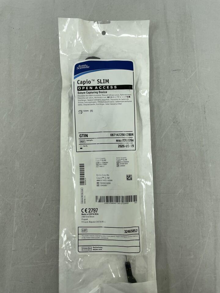 831826 - BOSTON SCIENTIFIC - Capio SLIM Open Access Suture Capturing Device, (EA)