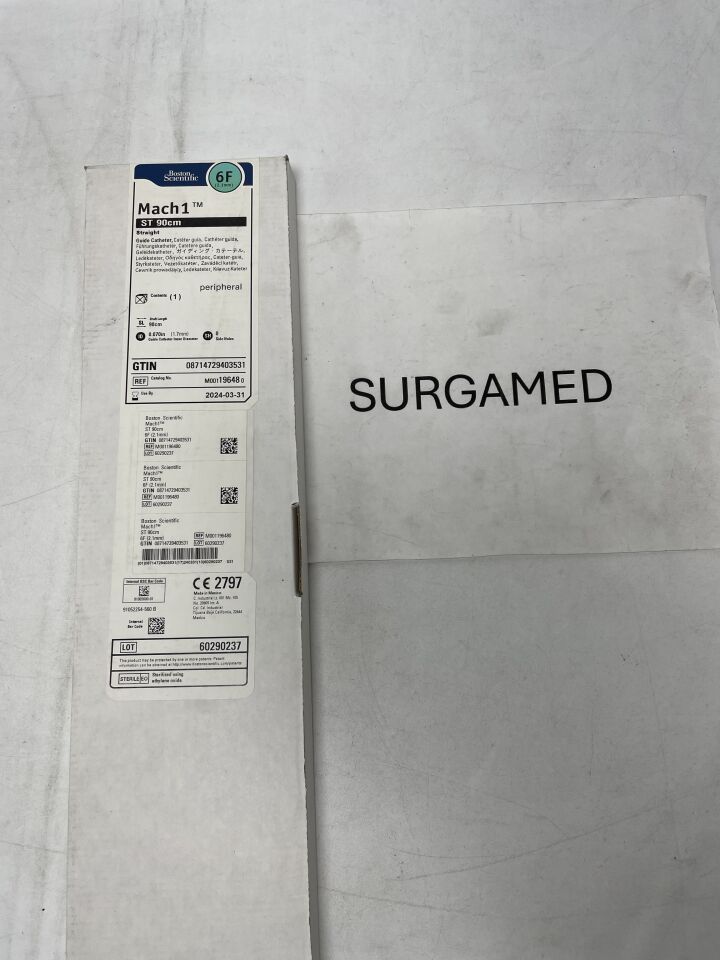 19648 - BOSTON SCIENTIFIC - Mach 1 Peripheral Guide Catheter - ST- 6Fr x 90cm (L), (BX/1)