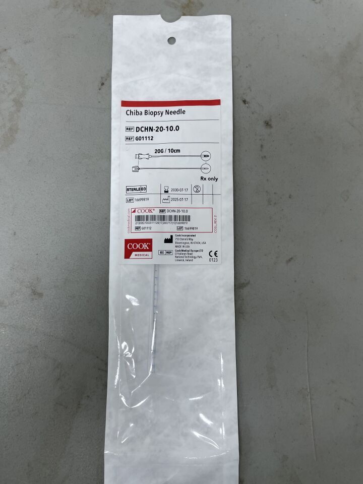 G01112 - COOK - Chiba Biopsy Needle 20G x 10cm - UOM EA - expiration 2030-07-17, (EA)