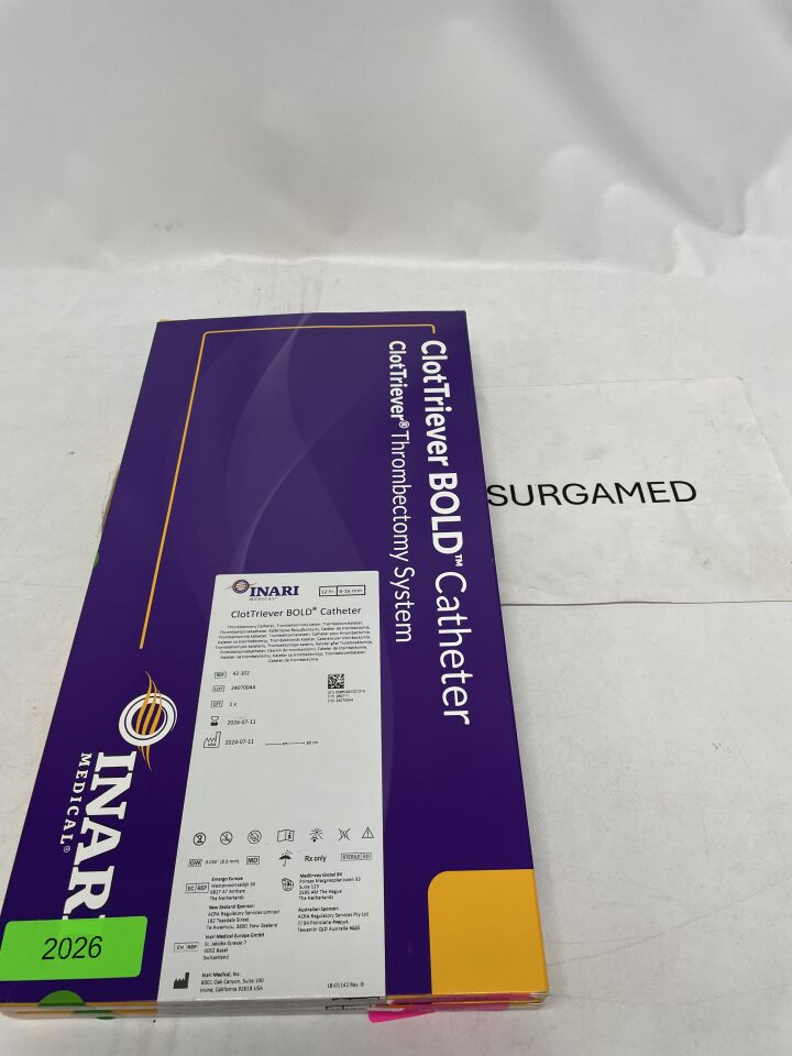 42-102 - INARI MEDICAL - ClotTriever BOLD Thrombectomy Catheter - 12Fr x 16mm x 80cm, (BX)