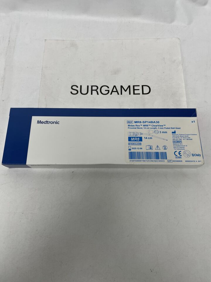 MR8-SP14BA30 - MEDTRONIC - Midas Rex MR8 High-Speed Surgical Instrument Ball Fluted Burr - 3mm x 14cm, (BX)