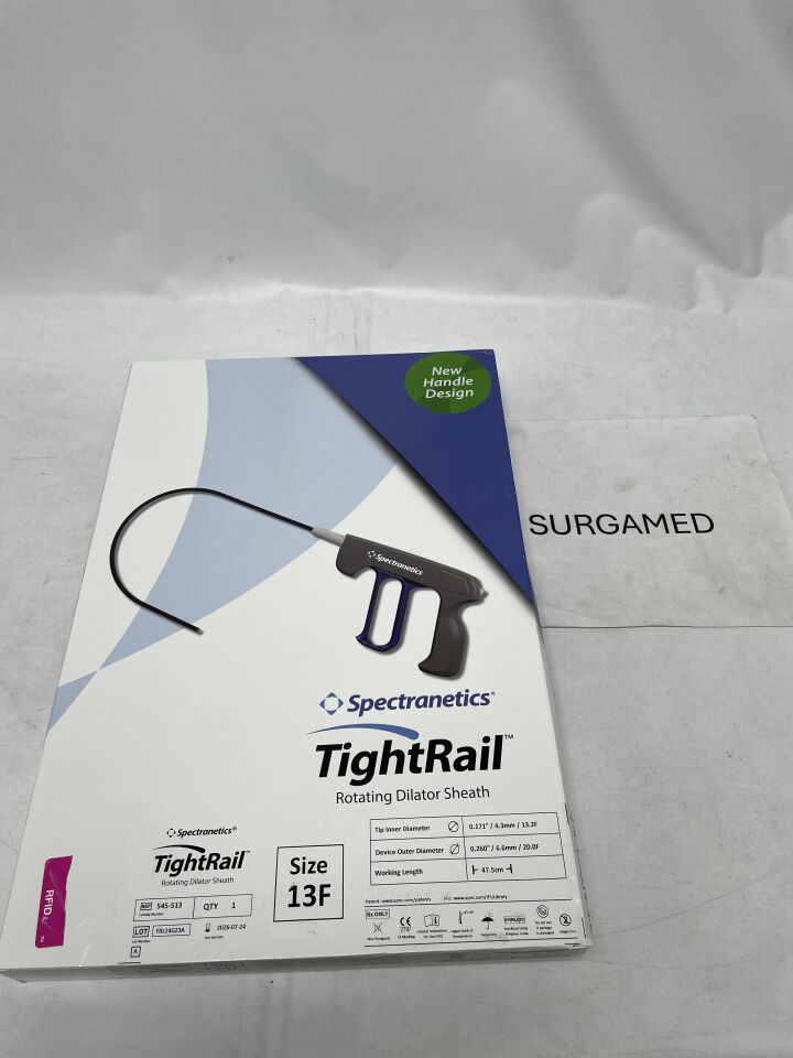 545-513 - SPECTRANETICS - TightRail Rotating Dilator Sheath - 13Fr x 45.5cm, (BX)