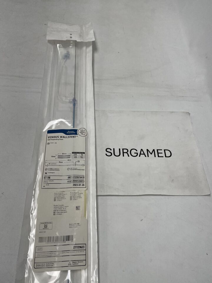 1204412607 - BOSTON SCIENTIFIC - VENOUS WALLSTENT Self-Expanding Stent - 12mm x 60mm x 75cm (L), (EA)