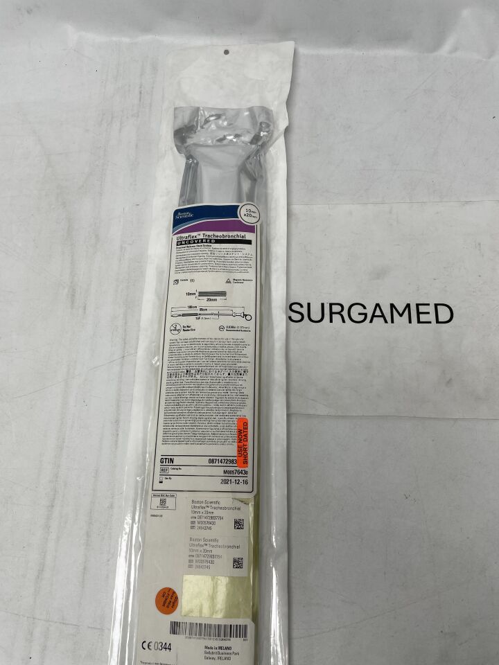 7643 - BOSTON SCIENTIFIC - Ultraflex Tracheobronchial Uncovered Proximal Release Stent System - 10mm x 20mm (L), (EA)