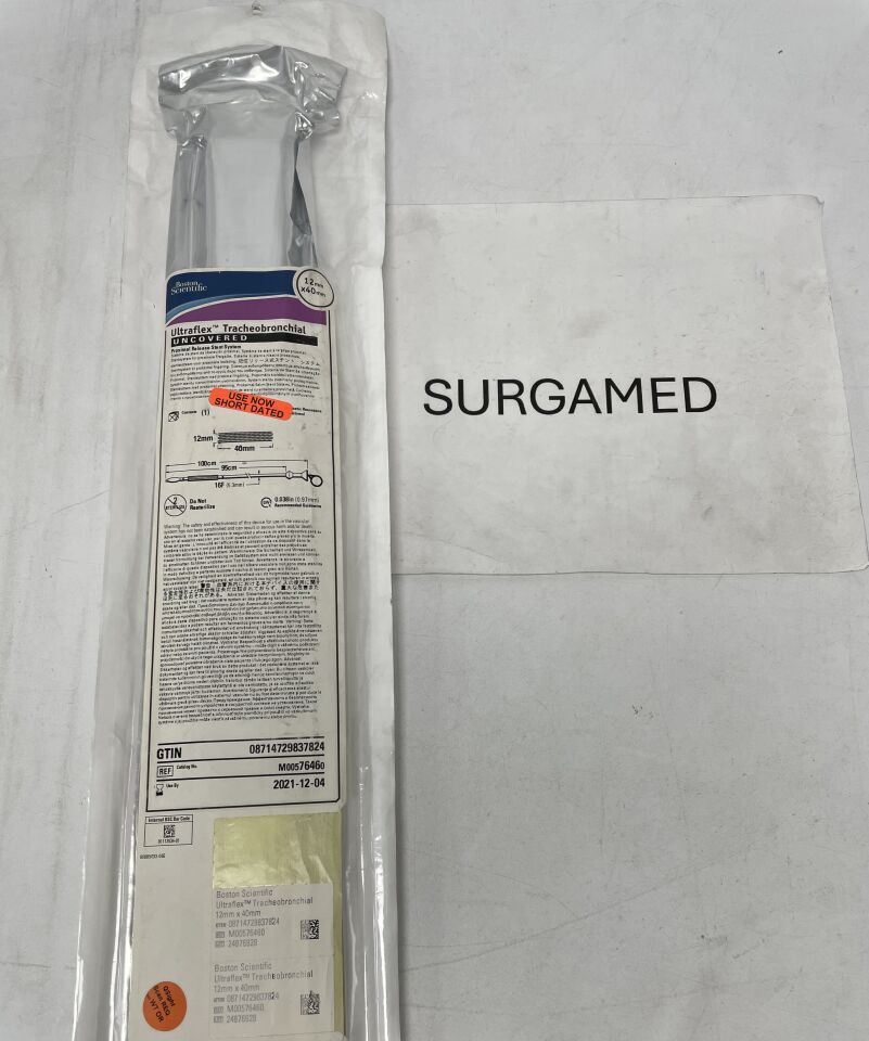 7646 - BOSTON SCIENTIFIC - Ultraflex Tracheobronchial Uncovered Proximal Release Stent System - 12mm x 40mm (L), (EA)