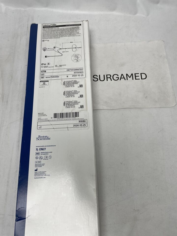 794000 - BOSTON SCIENTIFIC - Lithovue Elite Single-Use Digital Flexible Ureteroscope - Standard Deflection - 9.5Fr x 68cm (L), (BX)