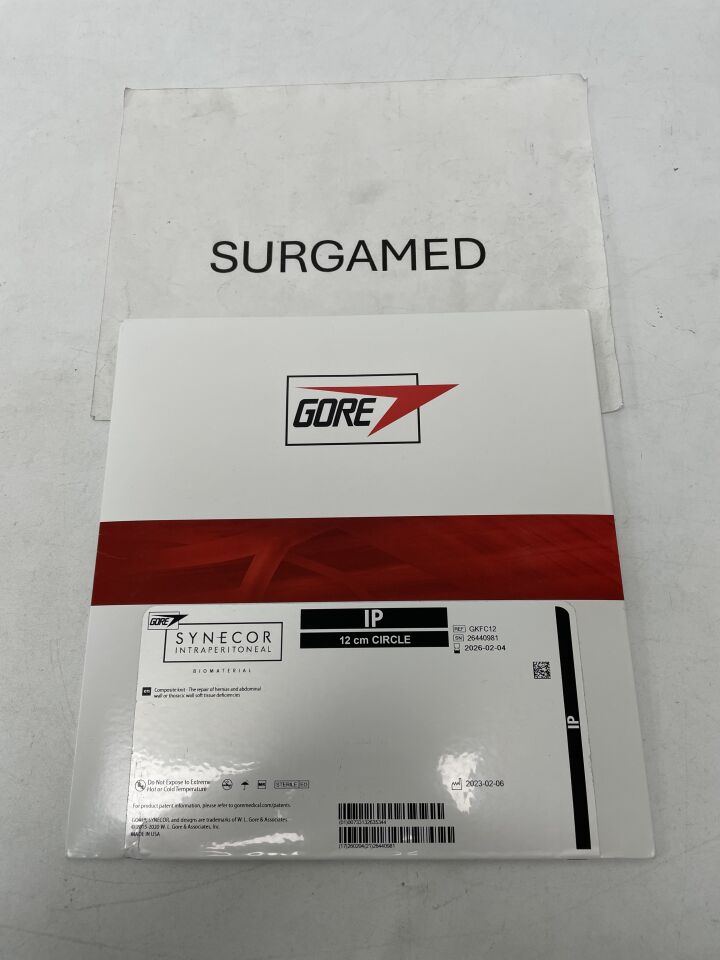 GKFC12 - GORE - Synecor Intraperitoneal Biomaterial 12CM Circular, (BX)