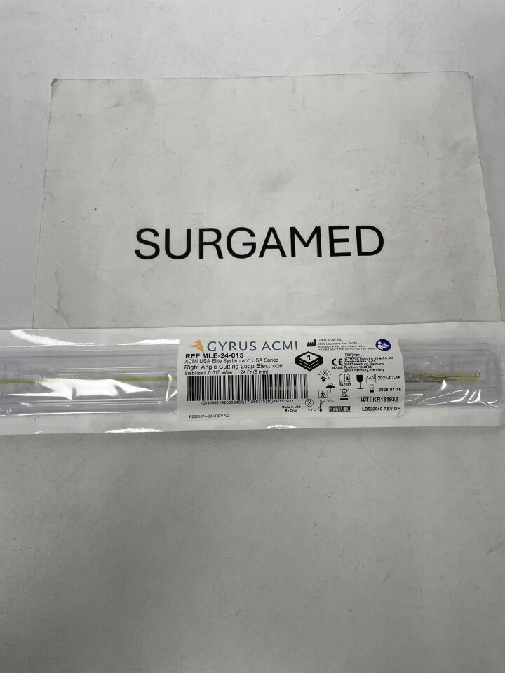MLE-24-015 - GYRUS ACMI - Elite System Right Angle Cutting Loop Electrode, 24 Fr, 0.015 Wire Size, (EA)