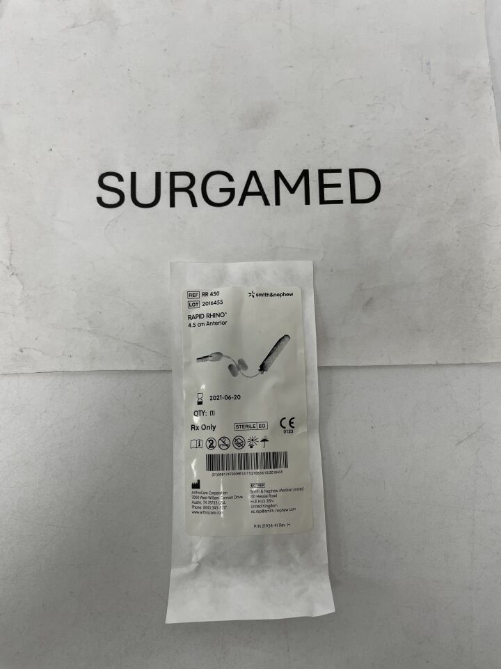 RR450 - SMITH & NEPHEW - Rapid Rhino 4.5cm Inflatable Unilateral without Airway, (EA)