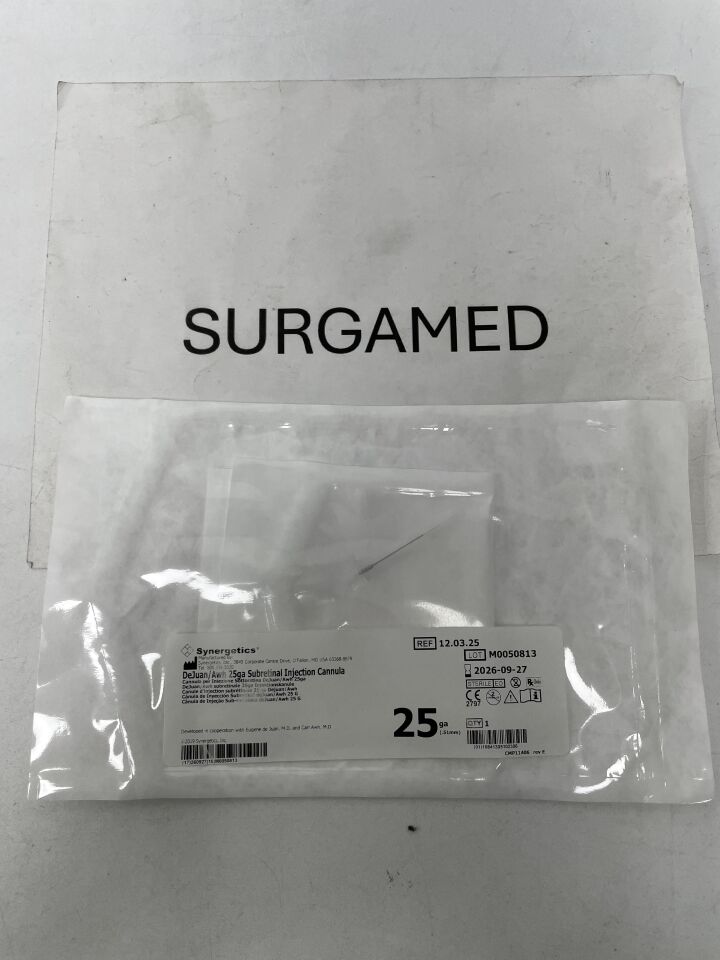 12.03.25 - SYNERGETICS - 25G DeJuan/Awh Subretinal Injection Cannula, (EA)