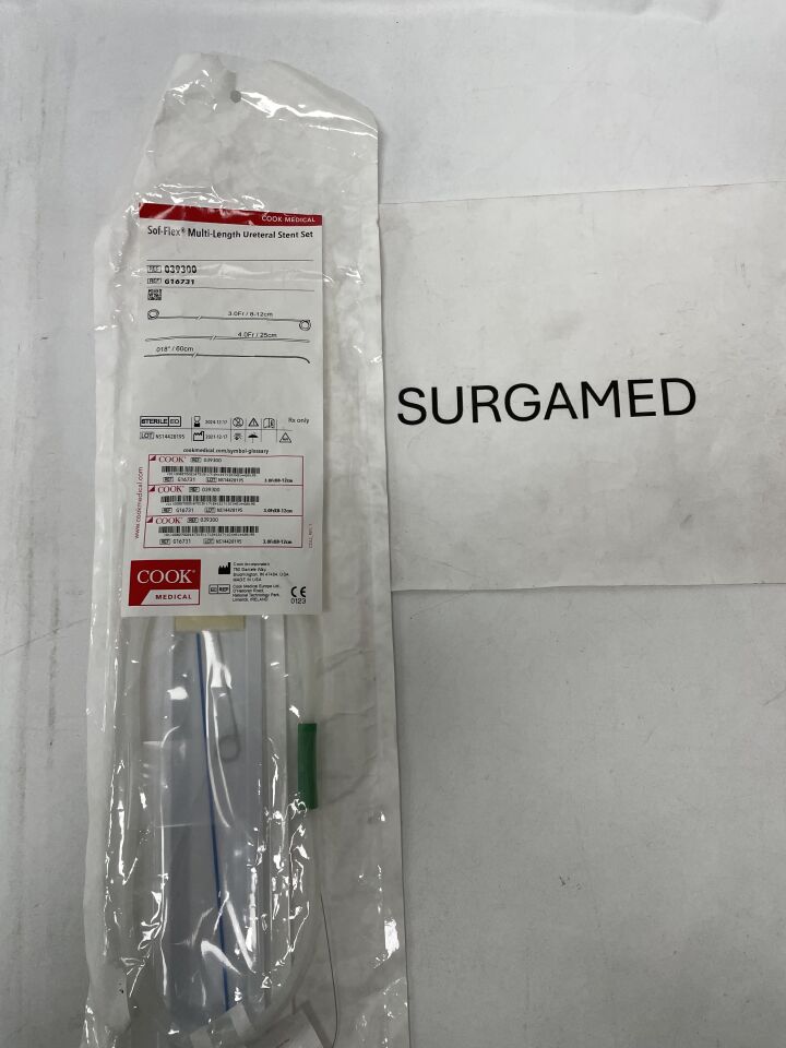 G16731 - COOK - Multi-Length Ureteral Stent Set, 3.0Fr/8-12cm, (EA)
