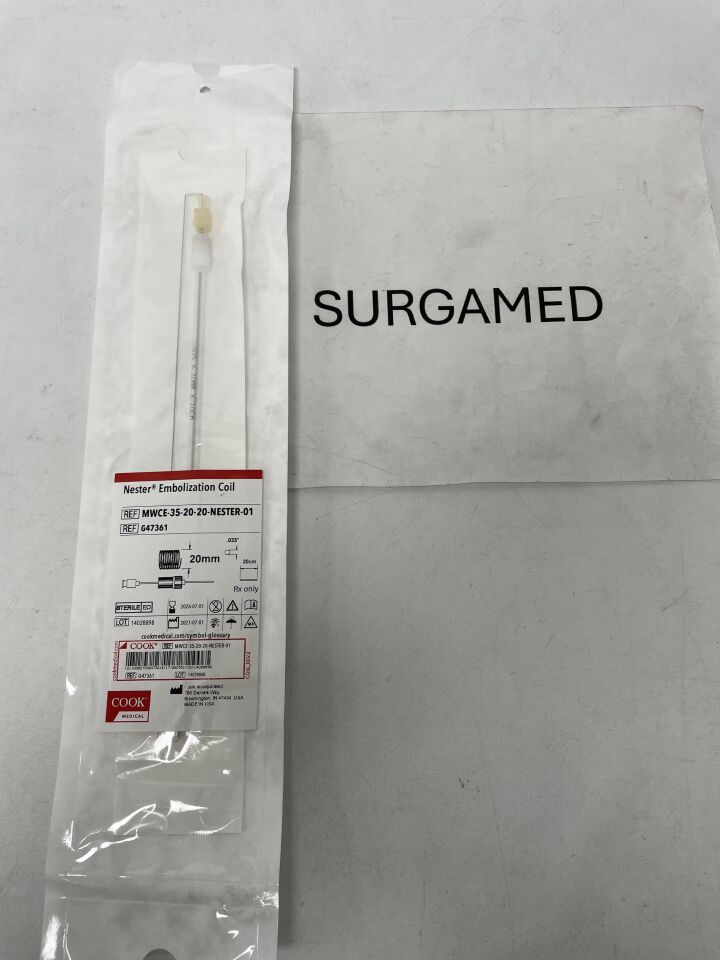 G47361 - COOK - Nester Embolization Coil - .035" x 20cm x 20mm, (EA)