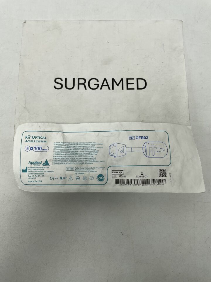 CFR03 - APPLIED MEDICAL RESOURCES - Kii Optical Access System, Advanced Fixation 5mm x 100mm, (EA)