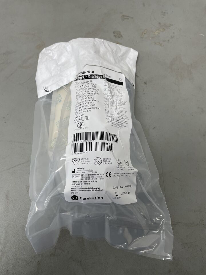 50-7510 - CAREFUSION - PleurX Drainage Kit, 1000 mL, (EA)