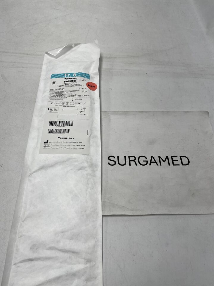 54-86501 - TERUMO - Destination Peripheral Guiding Sheath - ST-CCV - 8Fr x 65cm x .038" (L), (EA)
